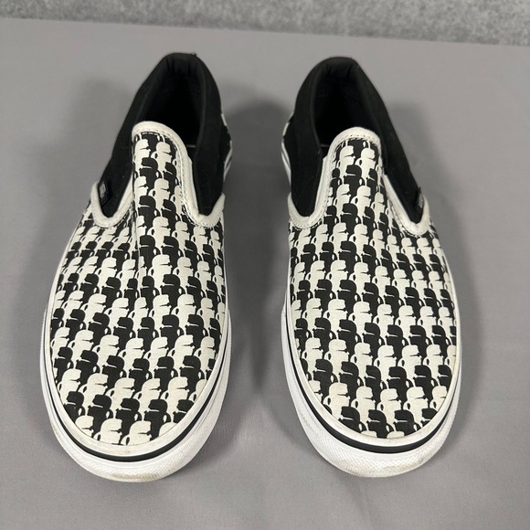 Karl Lagerfeld Vans Slip On Sample Shoes Mens Size 7 2017 Black White K-Pattern main image 11